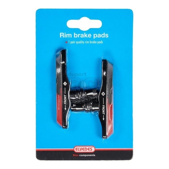 ELVEDES BRAKE SHOE PAR FOR V-BRAKES "Dual Composite" 72 mm | (6802) | Utskiftbare bremsegummier - ebiketech
