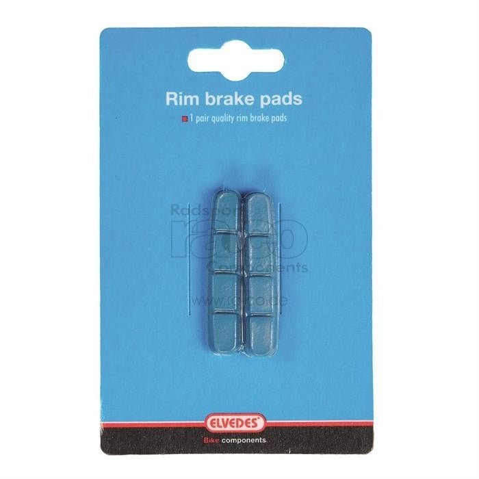 Elvedes erstatningsbremsegummipar for Shimano karbonfelger | (6827) | Passer for (6811), (6835) - ebiketech