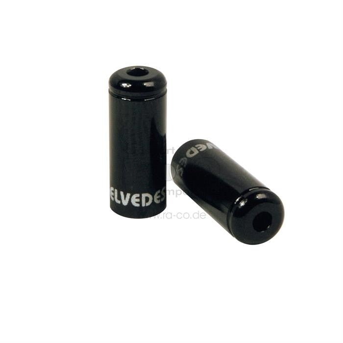 ELVEDES Ferrule forseglet | legering | 5 mm | svart | 50 stk - ebiketech