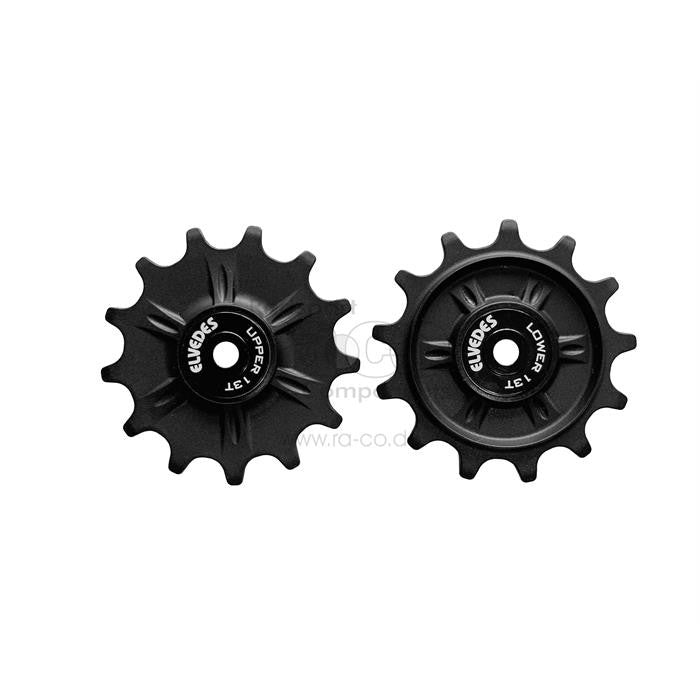 ELVEDES Jockey Wheels | Sett 2x13 tenner | For Shimano RD-M9100/M8100/M7100 - ebiketech