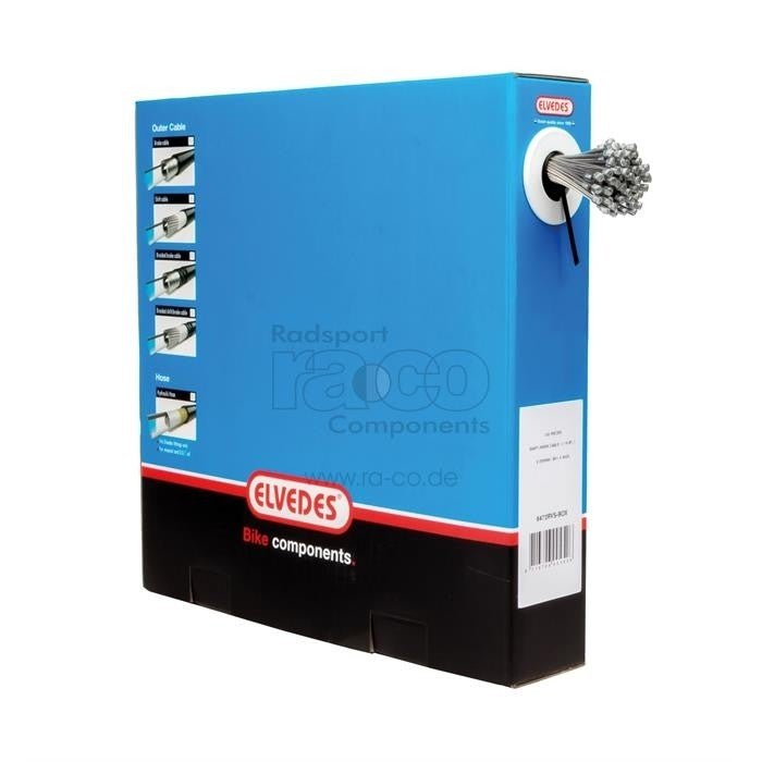 ELVEDES Race Brake Cable Dispenser Box, Rustfritt stål | 100 stk - ebiketech