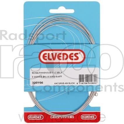 ELVEDES SHIFT CABLE STRANDS Slick | Lengde: 2250 mm | Ekstra glatt og fleksibel - ebiketech