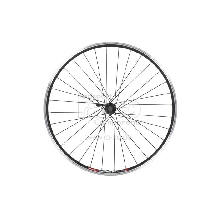 Forhjul 26 "| Clincher Rim | QR, DT Swiss 535 Rim Black, Shimano Deore Hub Black - ebiketech
