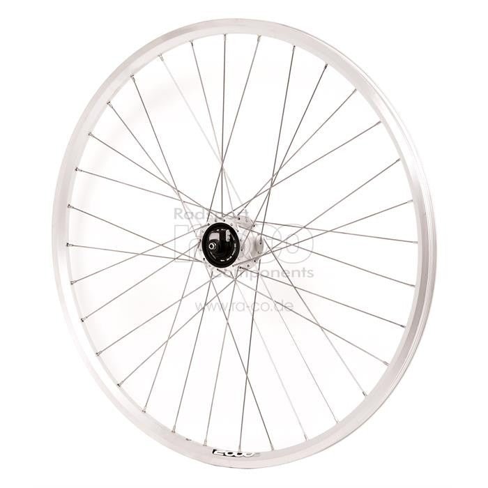 Forhjul 28 "| Clincher Rim | QR, ZAC2000 Rim Silver, Shimano Alfine Dynamo Hub Silver - ebiketech