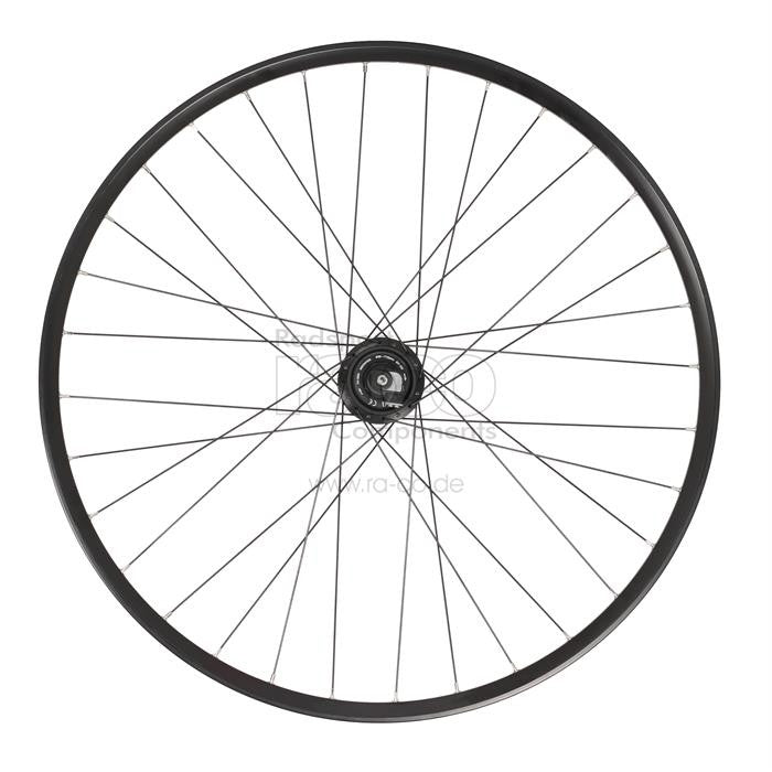 Forhjulskive 28 "/29" | Clincher Rim | QR, Black Rim, Alfine Dynamo Hub Blacks, Centerlock - ebiketech