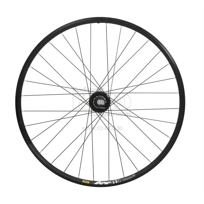 Forhjulskive 28 "| Clincher Rim | QR, DT Swiss 466d Rim Black, Shimano XT Dynamo Hub Black, Centerlock - ebiketech