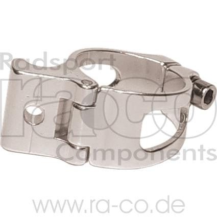 Front Derailleur Clamp -legering | sølv | 34,9 mm | egnet for karbonrammer, 26 g - ebiketech