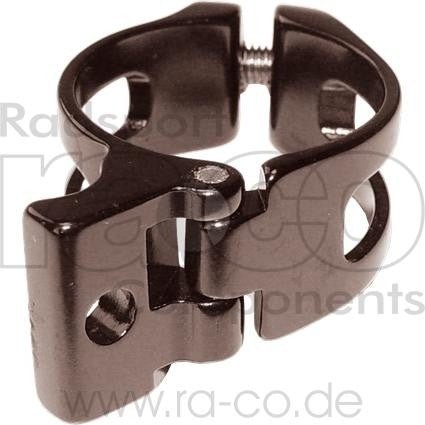 Front Derailleur Clamp -legering | svart | 28,6 mm | egnet for karbonrammer, 26 g - ebiketech