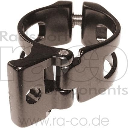 Front Derailleur Clamp -legering | svart | 31,8 mm | egnet for karbonrammer, 26 g - ebiketech