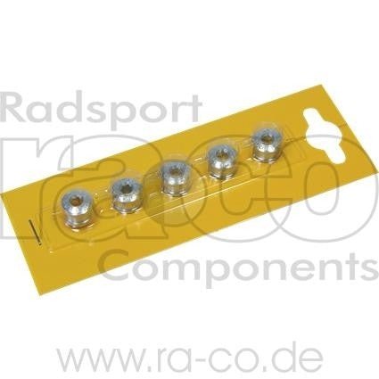 Gebhardt Chain Ring Screws Alloy | 4,8 mm / Singlespeed | 5 stk - ebiketech