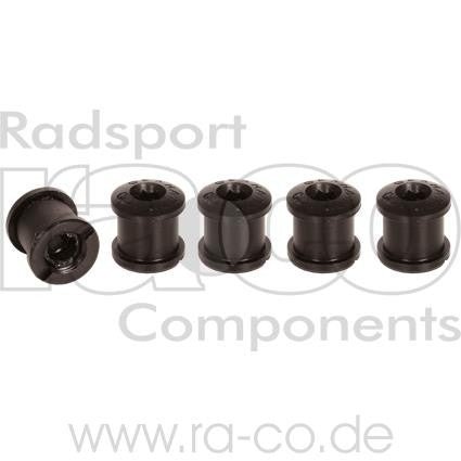 Gebhardt Chain Ring Screws | legering | 7,3 mm / 2s | svart | 5 stykke - ebiketech