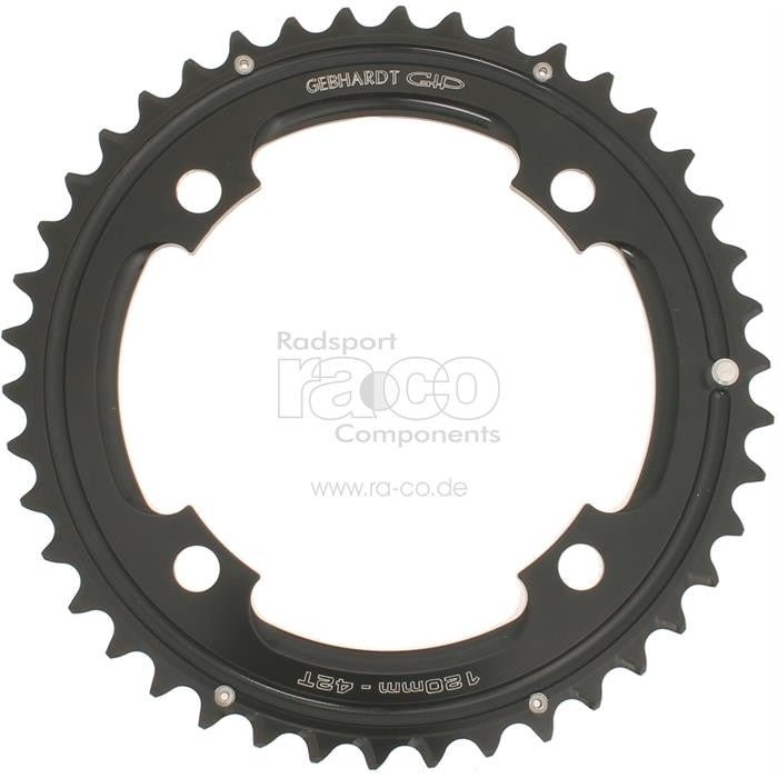 Gebhardt CNC XX Chain Ring | svart - ebiketech