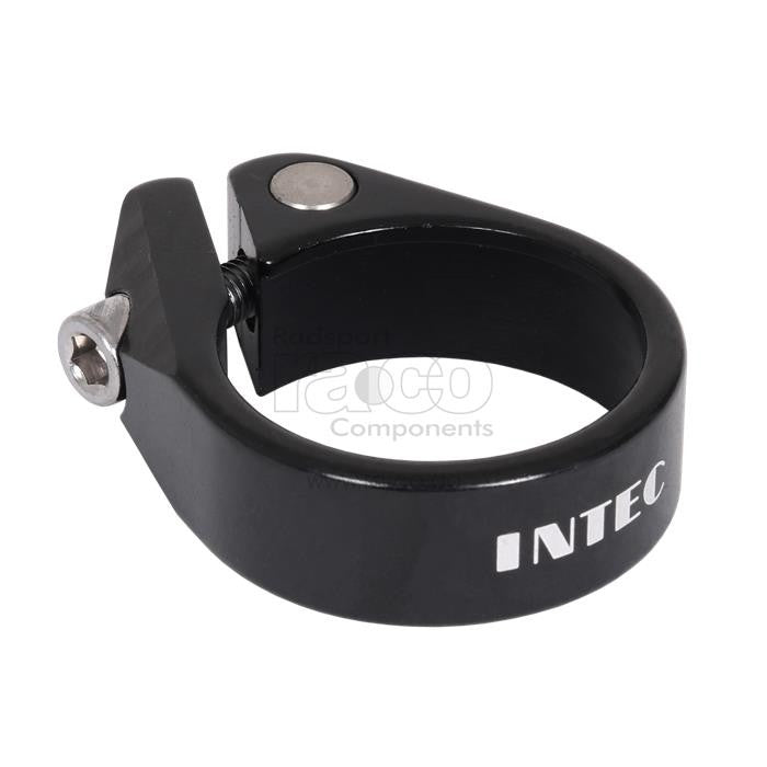 Intec Seat Post Clamp | legering | 31,8 mm | svart | for karbonrammer - ebiketech