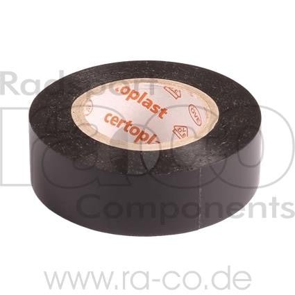 Isolerende tape | PVC | svart | Lengde 10 m | Bredde 15 mm | 10 stk - ebiketech
