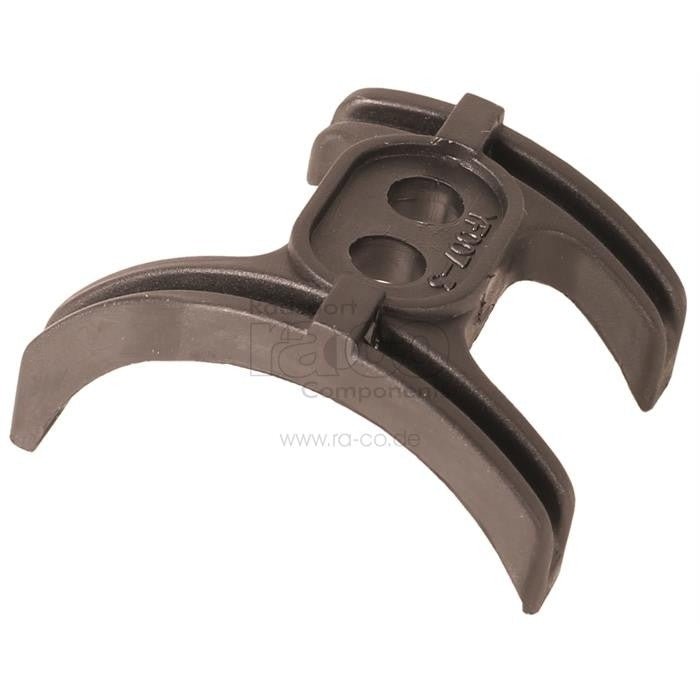 Kabelguide 2-veis | For bunnbeslagshus | nylon | svart | 10 stk - ebiketech
