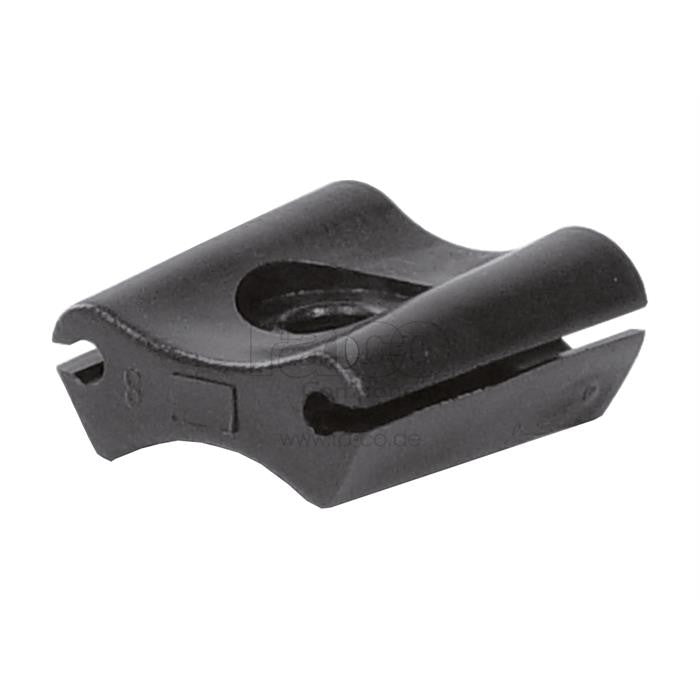 Kabelholder | Dobbelt, for lavt rør | slisset | For gjenget skrue M5 | 10 stk - ebiketech