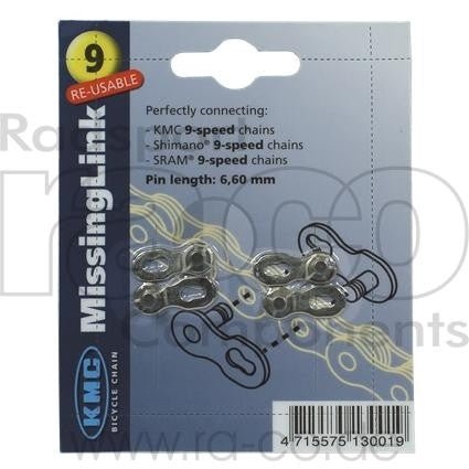 KMC MissingLink CL-566 R Connecting Link | 9s 6,6 mm | 1 par - ebiketech