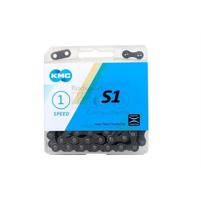 KMC S1 ??bredkjede | 1s | 112 lenker | brun | Singlespeed | 1/2 "x 1/8" - ebiketech