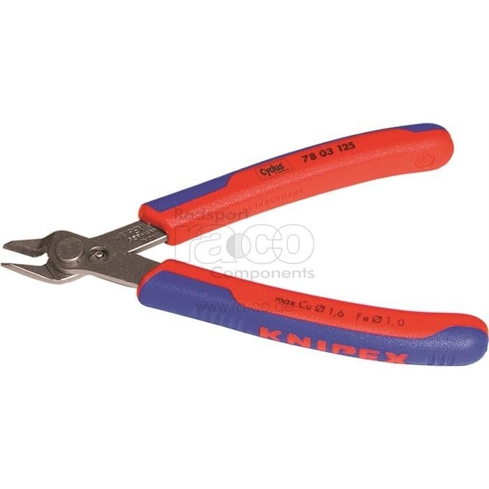 Knipex elektroniske superknips, for ultra-fin skjærearbeid, gummihåndtak - ebiketech