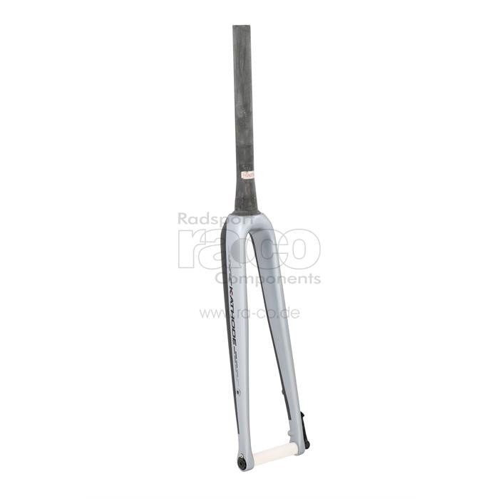Kuota Fork | Vei fullkarbon | Sølv Matt | IHS avsmalnende 1 1/8 " - 1 1/2" | Flatmount | HH12 inkl. gjennom akselen 12 mm - ebiketech
