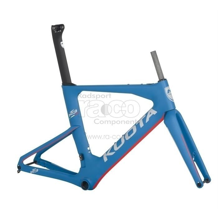 Kuota Ktzero3 Disc Frame Kit (inkl. Setepost, hodesett, frontbrems, cockpit) | Mørkeblå Matt - ebiketech