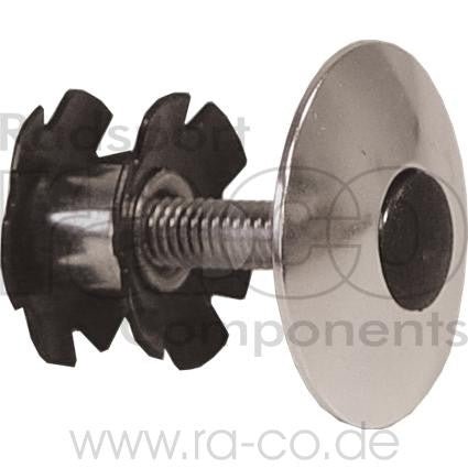 Legerhette 1 1/8 "| Sett inkl. Fanglet mutter og bolt | Sølv - ebiketech