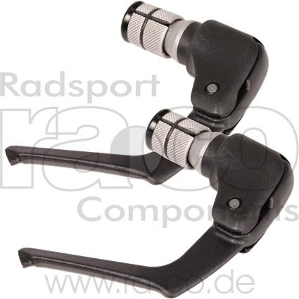 Legeringsbremsespaker for Time Trial Handle Bar Pair | Svart anodisert | ekskl. Kabler, alu, 95 gram - ebiketech