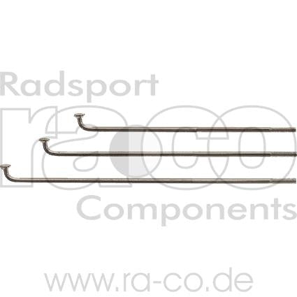 Mach 1 Pro DD - eiker | 2 x 1,7 mm | sølv, inox | buet hode | Hver pakke 500 stk, uten talte brystvorter - ebiketech