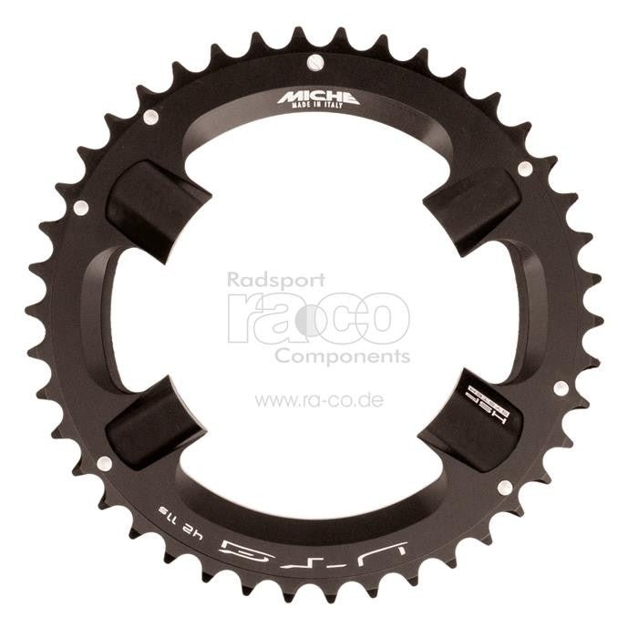 Miche Chain Ring Shimano 105 5800 | utenfor | svart | 42 tenner | 4-arm - ebiketech