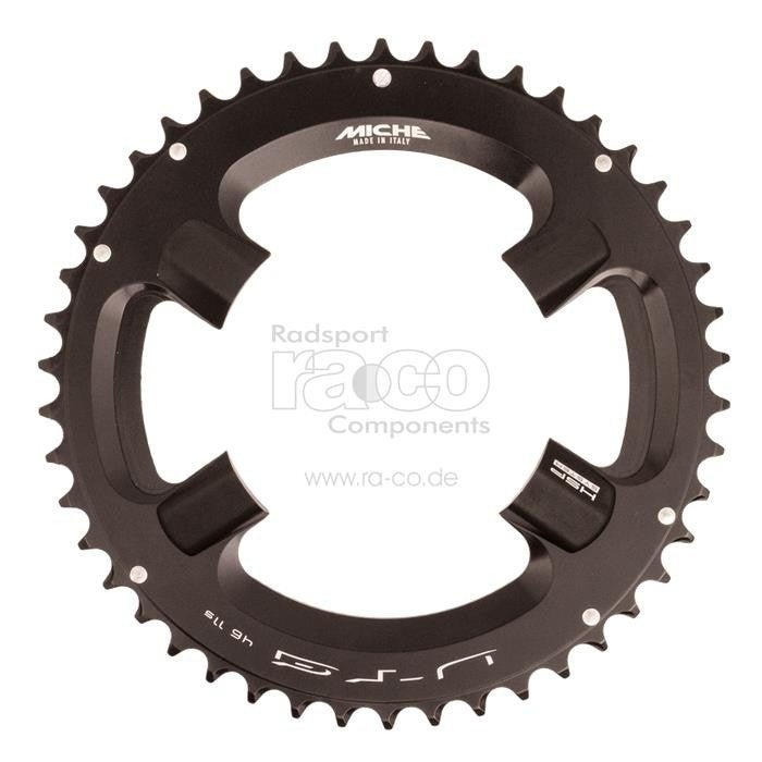Miche Chain Ring Shimano 105 5800 | utenfor | svart | 46 tenner | 4-arm - ebiketech