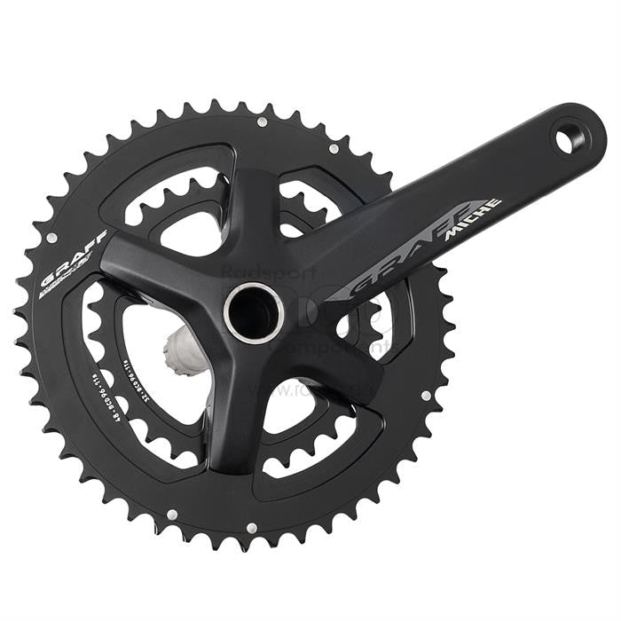 Miche Graff 2x11s Crank Set | 48/32 | svart | legering - ebiketech
