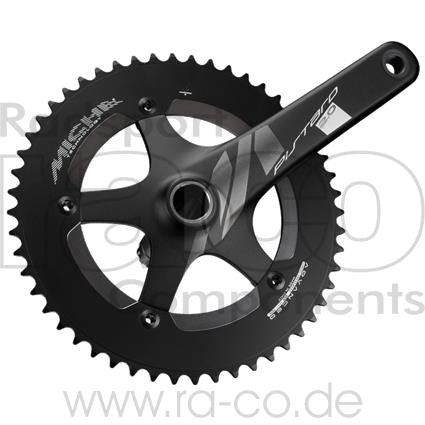Miche Pistard 2.0 Crank Set | 52 tenner | svart | Alu, Singlespeed, 1/2 "x 1/8" - ebiketech