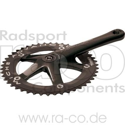 Miche Primato-Pista Crank Set | 46 tenner | svart | Singlespeed, ekskl. Bunnbrakett (JIS) | 170 mm - ebiketech