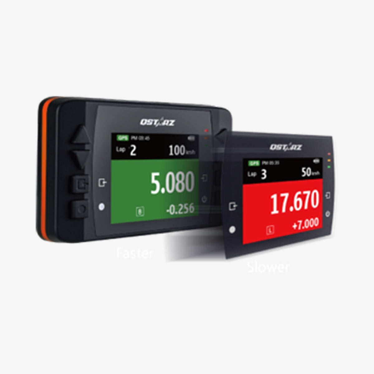 QSTARZ LT-6000S GPS Tracker / Lap Timer / Datalogger m/2.4" fargeskjerm og frontrutefeste - ebiketech