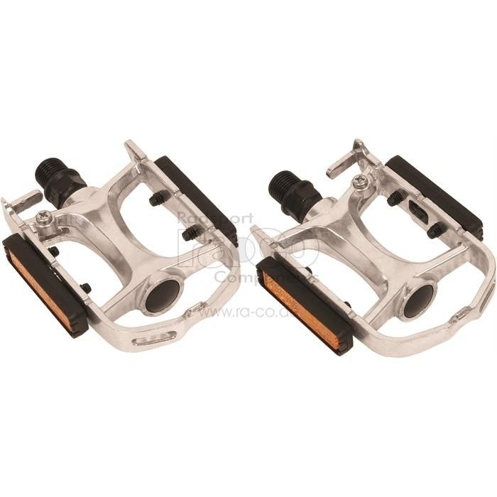Race Alloy Pedals | sølv | inkl. Reflektor - ebiketech