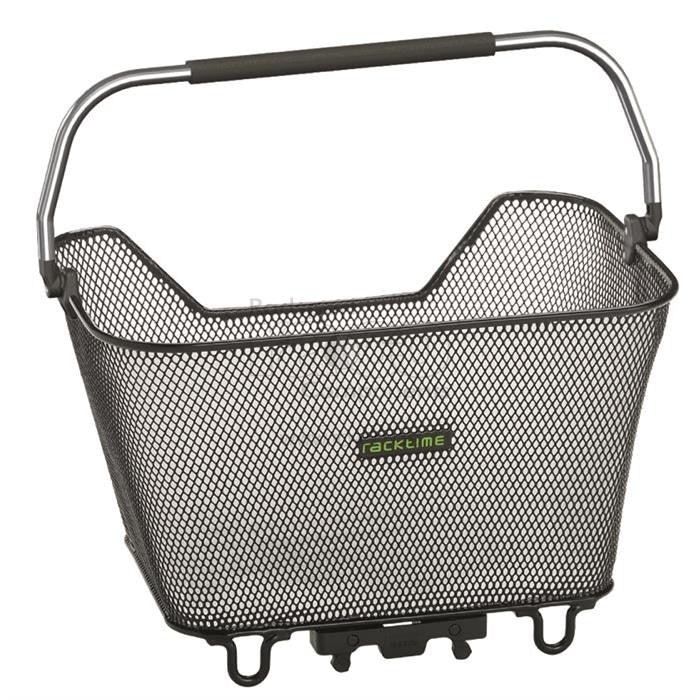 RackTime Baskit Deluxe Basket inkl. Snapit -adapter | svart - ebiketech