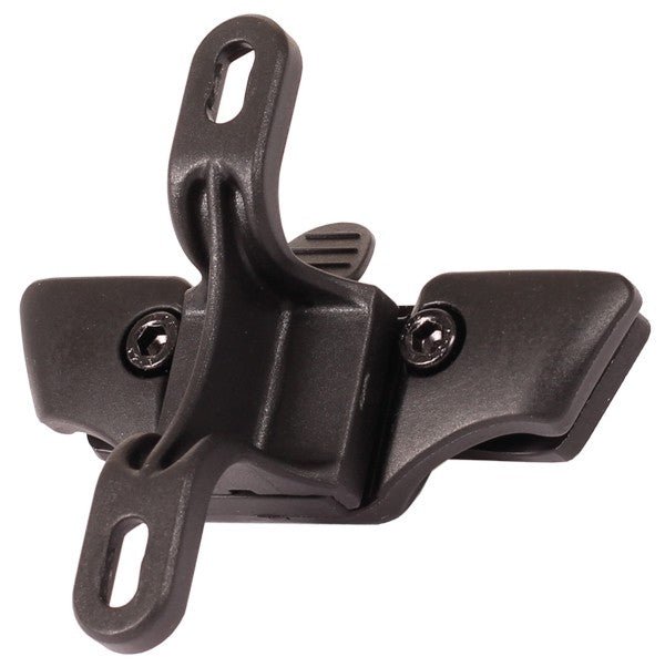 Saddle Mount for flaskebur | Legering og nylon svart | inkl. Skruer - ebiketech