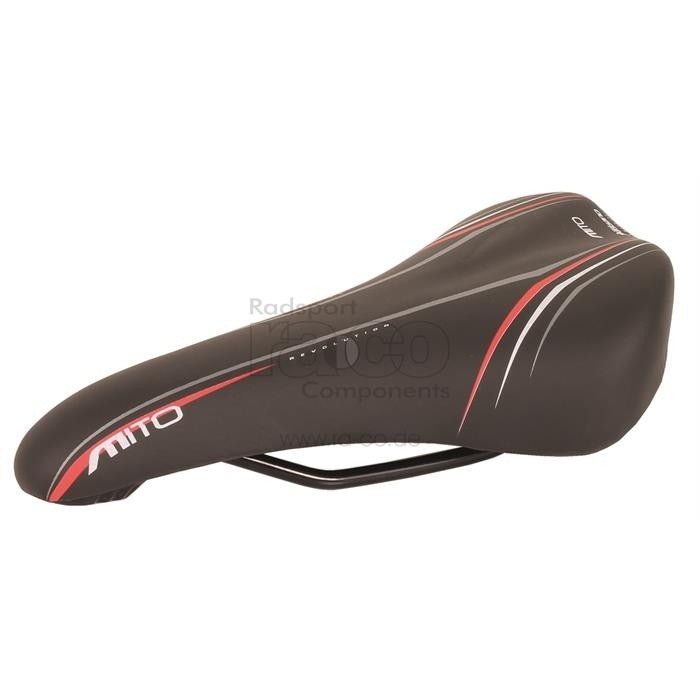 Selle Bassano Mito | Kid Saddle | Jernbane Cr/Mo | svart | 320 g - ebiketech