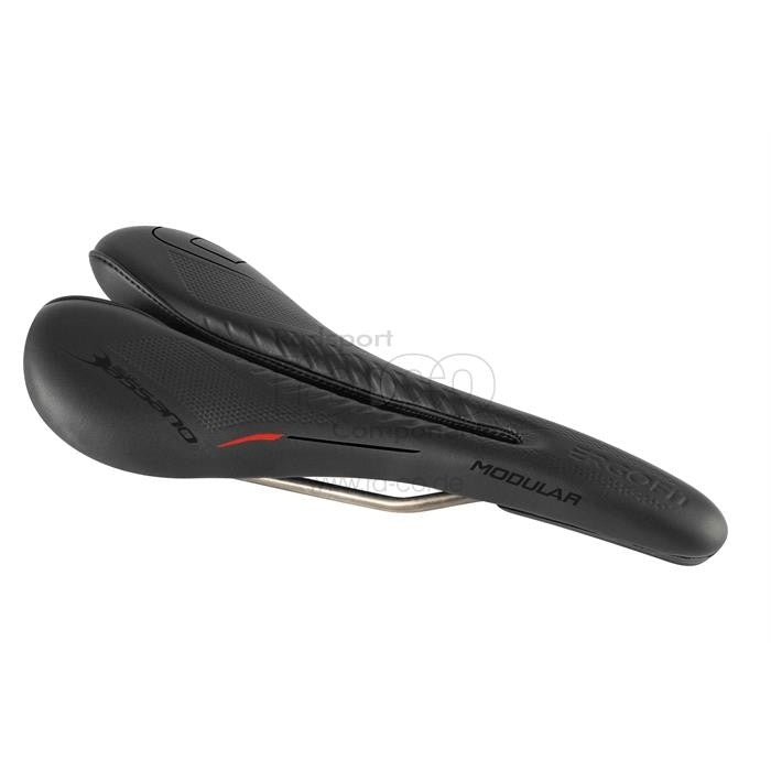 Selle Bassano Modular R | Sportiv sal | Jernbane Cr/Mo | Justerbar bredde 130-160 mm | unisex | svart | 320 g - ebiketech