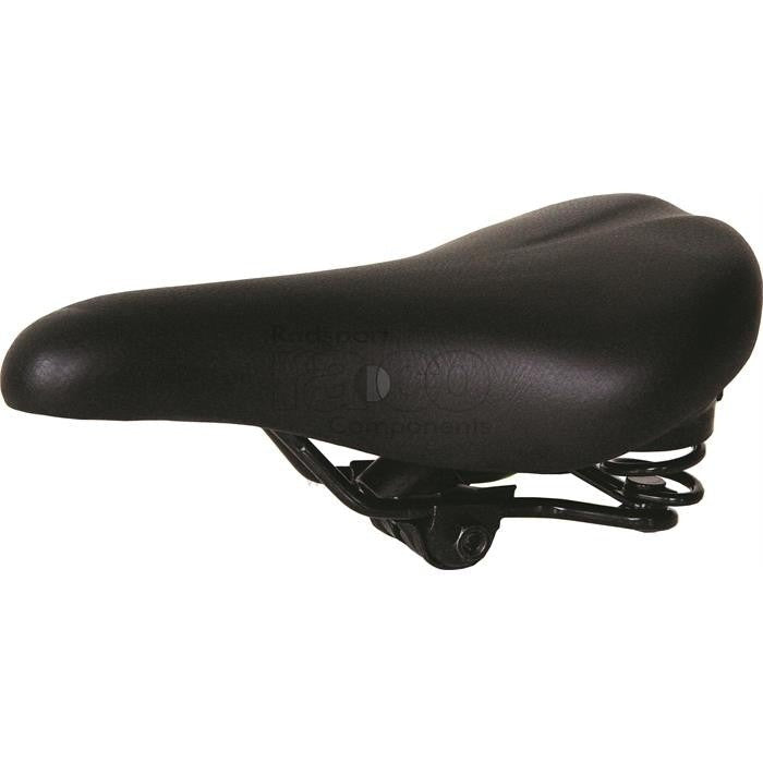 Selle Bassano Ny stil | Comfort Gel Saddle | Fjærmontert, sadelklemme | svart | 650 g - ebiketech