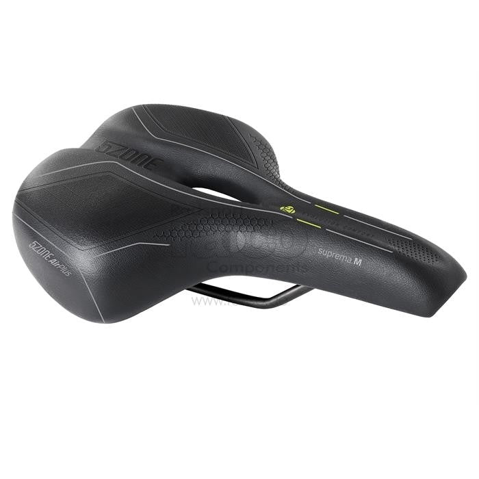 Selle Bassano Suprema Air | Saddle 5zone Comfort Plus | jernbane cr/mo - ebiketech