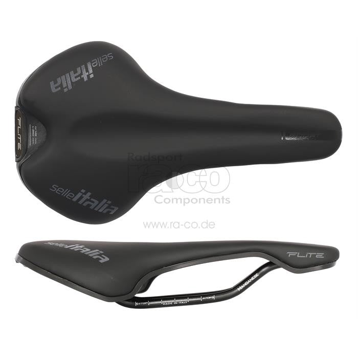Selle Italia Flite Boost Black | Racing Saddle | jernbanemangan | Soft-Tek, Shell Nylon-Carbon | 225 g - ebiketech