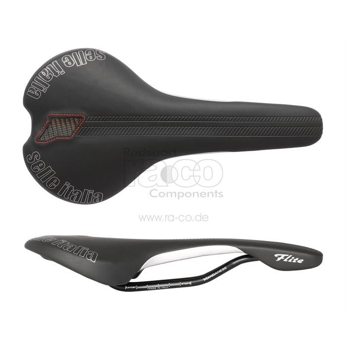 Selle Italia Flite | Sportssadel | jernbanemagnesium | Dekk Duro-Tek | svart | 240 g - ebiketech