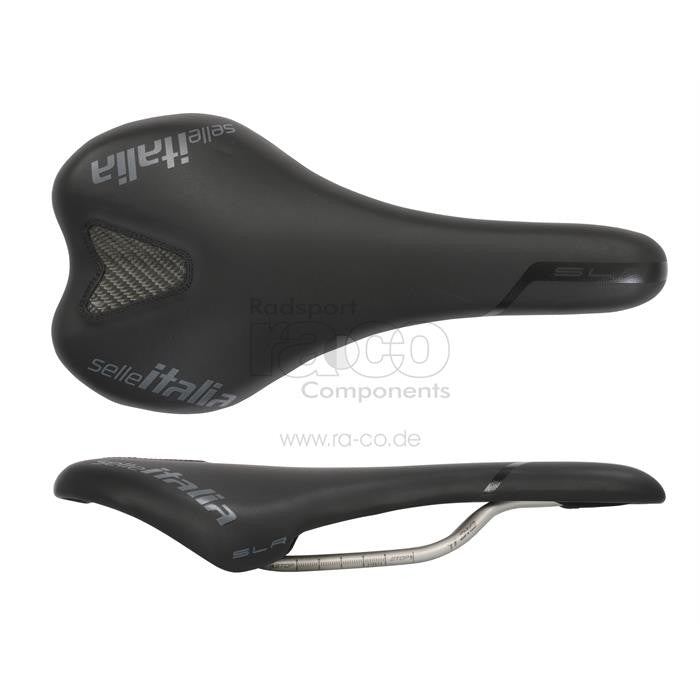 Selle Italia SLR Black | Racing Saddle | Titanium Rail TI316 | Cover Duro-Tek, Shell Nylon-Carbon | 215 g - ebiketech