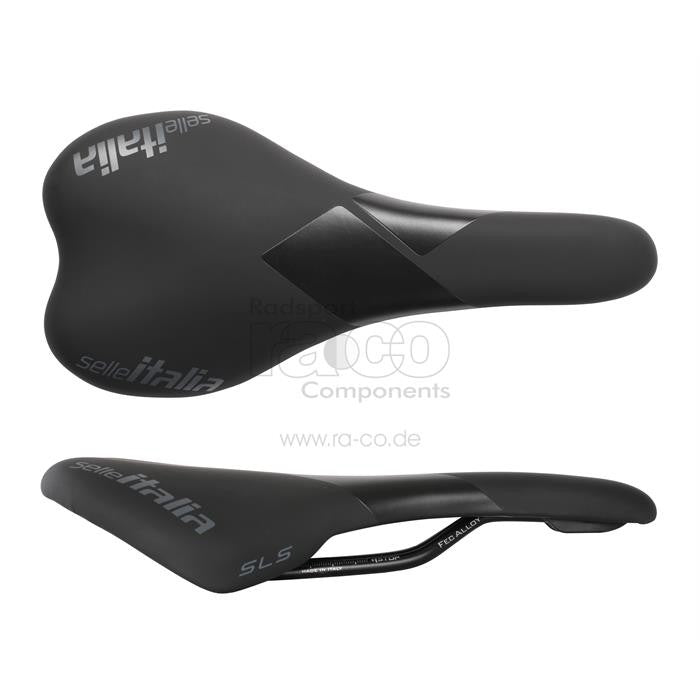 Selle Italia SLS Black | Sportssadel | Jernbane FEC -legering | Cover Duro-Tek, Shell Nylon | 225 g - ebiketech