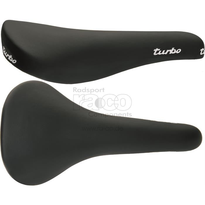 Selle Italia Turbo 1980 Black | Vintage Saddle | Jernbane FEC -legering | Dekk Duro-Tek | unisex | 280 g - ebiketech