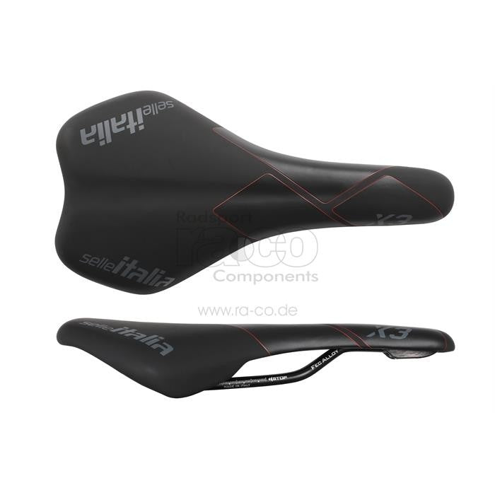 Selle Italia X3 Saddle | Duro-Tek Matt | svart | Jernbane FEC -legering | 290 g - ebiketech