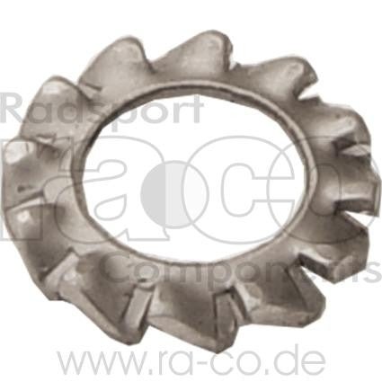 Serrated låseskive, rustfritt stål | 5,3 mm | Hver pakke 250 stk - ebiketech