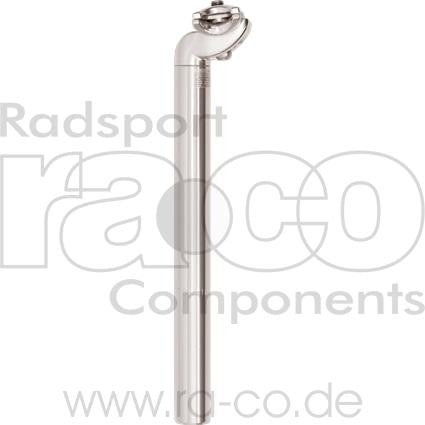 setepost | legering | 27,2 mm | Lengde 300 mm, forskjøvet 20 mm | sølv | 250 g - ebiketech