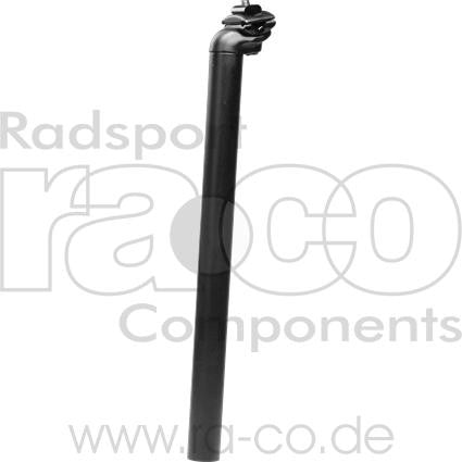 setepost | legering | 30,0 mm | Lengde 400 mm, forskjøvet 20 mm | Svart anodisert | 300 g - ebiketech